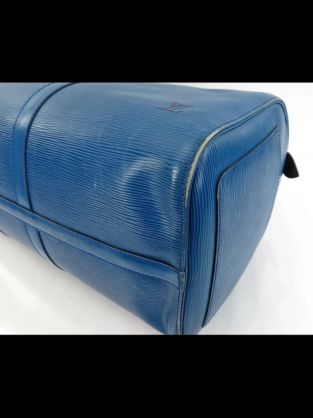 Louis Vuitton Blue Epi Leather Keepall Duffel